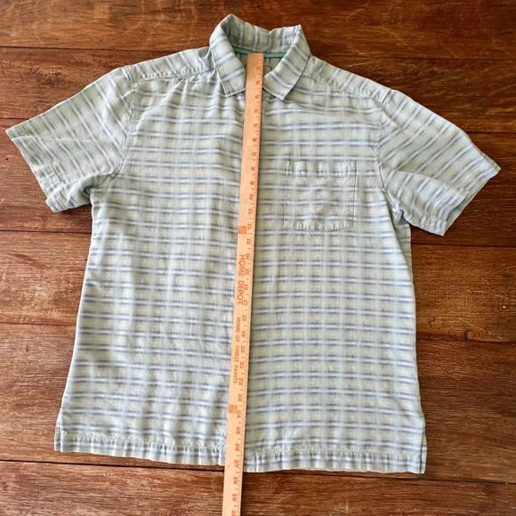 Tommy Bahama Silk Cotton Blend Shirt Pixel In Paradise Camp Shirt Blue Aloha Med - Picture 13 of 16